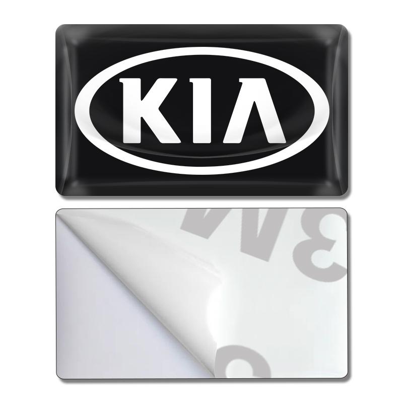 Маленький руль из углеродного волокна Наклейки с логотипом автомобиля 3D для KIA Sportage Ceed Rio 3 4 Picanto Sorento Optima Cerato Soul Amanti