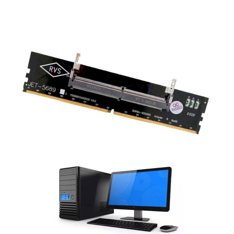 Модернизированная память DDR5 для ноутбука до SO DDR5 UDIMM Адаптер для настольного компьютера Тестер памяти Конвертер SO DDR5 в DDR5 UDIMM