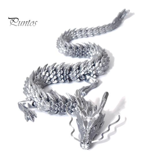 Китайская статуя дракона, напечатанная на 3D-принтере, фигурка дракона с подвижными суставами, шарнирная скульптура дракона, украшение стола для домашнего офиса