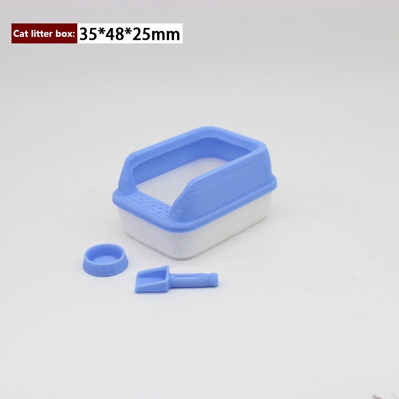3шт/комплект украшения для дома 1:12 кукольных миниатюрных кошачьих туалетов, модель мини-лопаты, зоотовары для кукол, аксессуары для игрушек