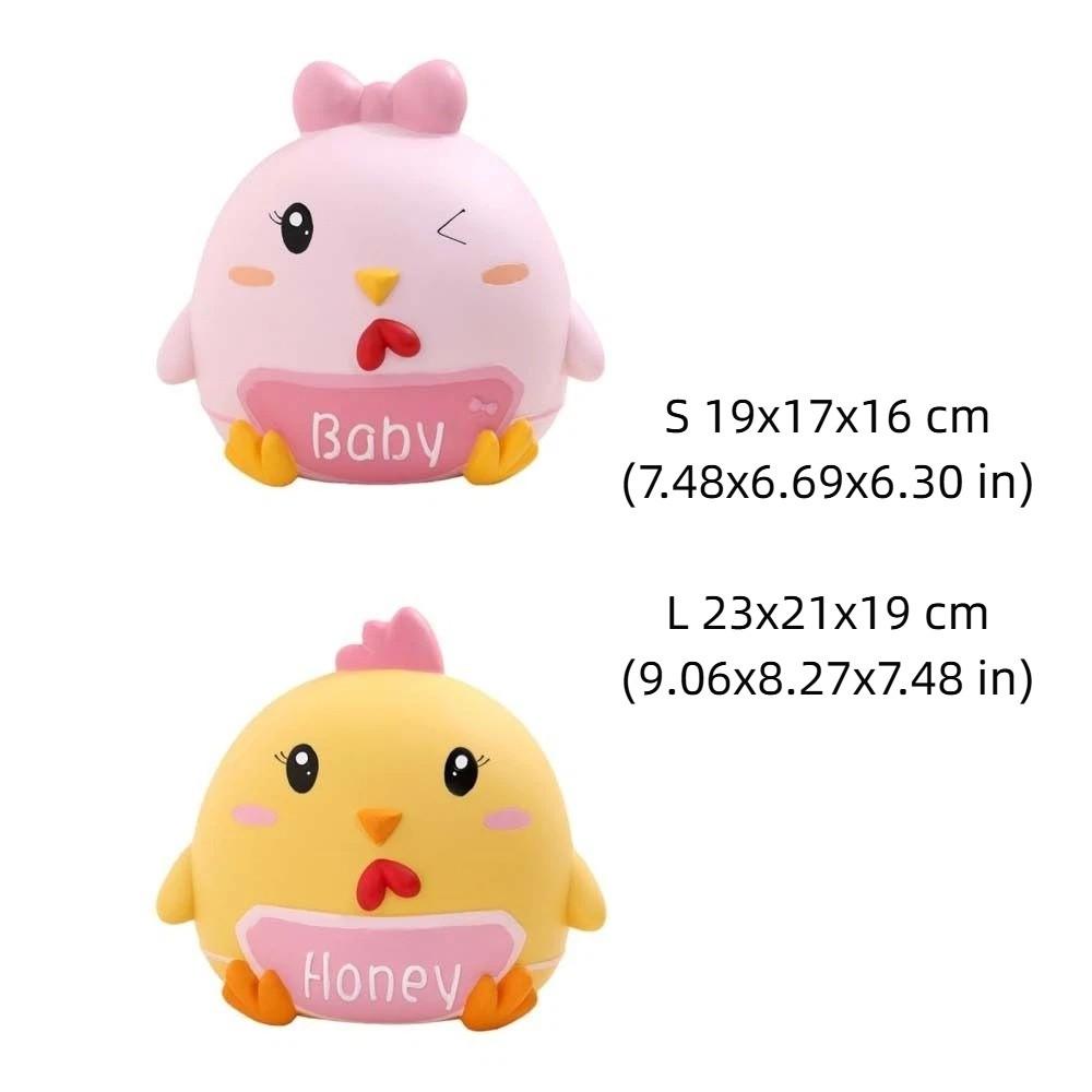 Маленькая Желтая Курица Свинья Копилка Мультяшное Животное Копилка для Монет День Святого Валентина