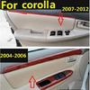 4 шт. Микрофибра Передняя/Задняя Панель Двери Кожаная Накладка Для Toyota Corolla 2004 2005 2006 2007 2008 2009 2010 2011 2012 Салон Автомобиля