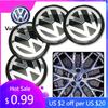 Для VW Volkswagen Jetta MK5 Golf 4 шт. 56 мм Наклейки на колеса автомобиля Центральные колпачки ступицы Значок автомобиля Наклейка Для Volkswagen GTI R-Line R