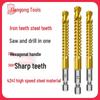 Tiangong Hexagonal Serrated Twist Drill for Wood and Aluminum Cutting