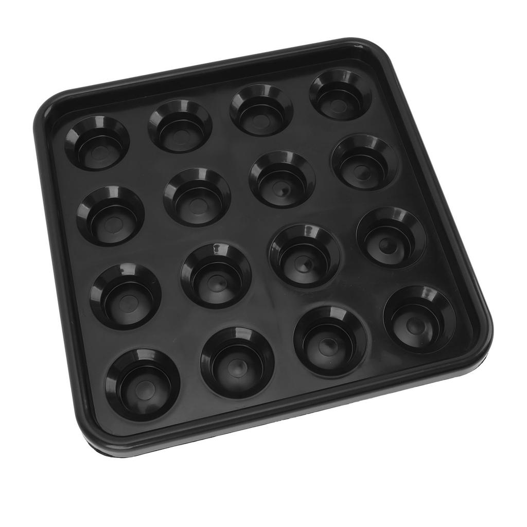 Поднос для переноски шаров для пула на 16 шаров, пластиковый поднос-держатель для хранения бильярдных шаров для снукера, бильярда, стола для пула, черный