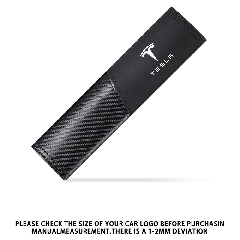 2pcs Car Seat Belt Shoulder Pads Auto Accessories For Tesla Mod Cybertruck Model 3 Y S X 2017-2023 Roadster SpaceX Coil Invader