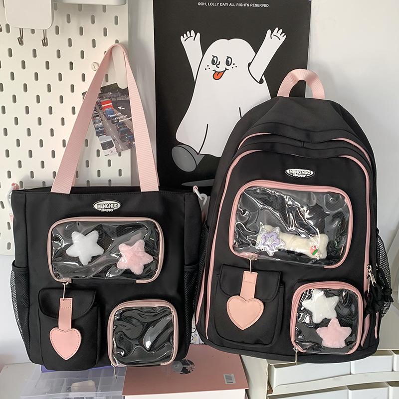 Children's Schoolbag, Girls, Primary School Students, Junior High School Students, Large-capacity Two-piece Backpack