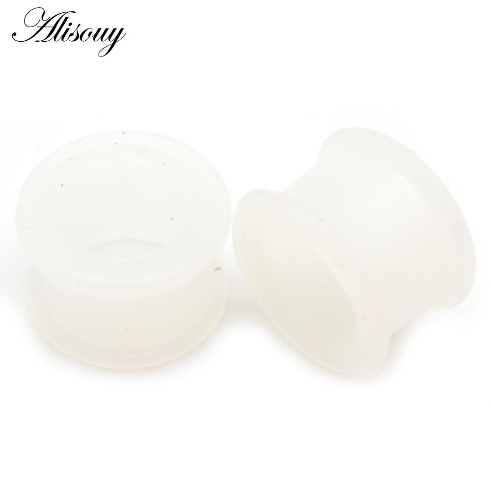 1 пара беруш высокого качества для пирсинга, тонкие силиконовые гибкие ювелирные изделия для тела, калибры 3-25 мм, туннельные пробки для кожи, полые беруши для кожи