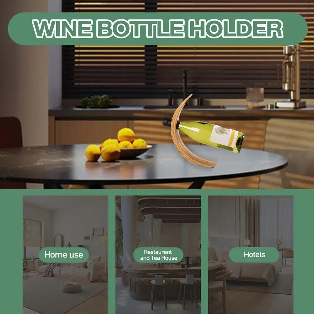 Бамбуковый продукт Баланс Красного вина Стойка для одной бутылки вина Декор Креативный стенд для бутылки вина Украшение