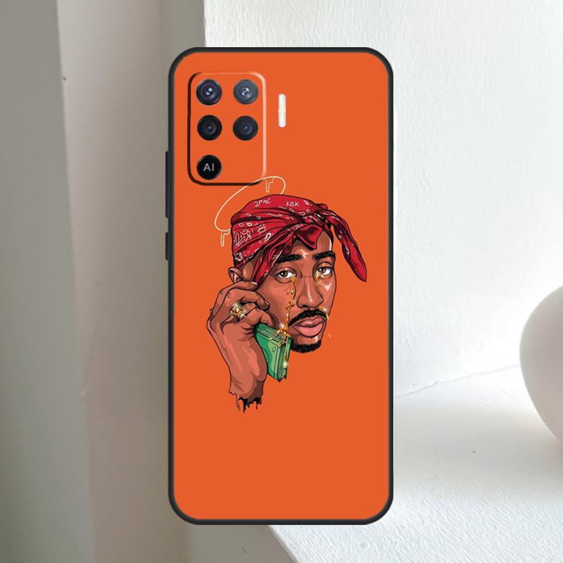 Чехол для телефона Rapper 2pac Singer Tupac для OPPO A78 A98 A18 A38 A58 A5 A6 Pro A15 A17 A57 A16 A76 A96 A54 A74 A94 A40 A60 A80