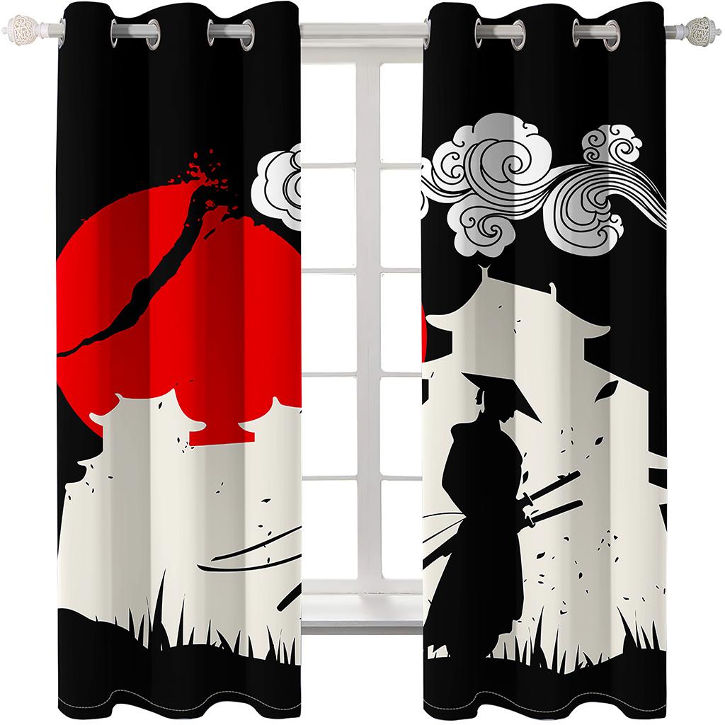 3D дешевые анимационные серии солнцезащитные шторы 2 шт. для гостиной спальни украшения дома крючок перфорация