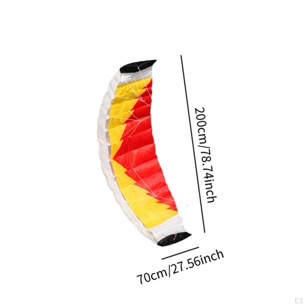 Large Kite Sport Colorful Easy To Fly Toys 78 Inch Soft 2 Line Control for Lawn Activities Kids