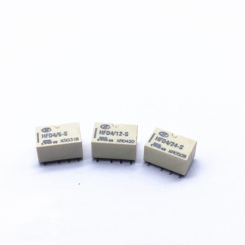 5 шт./лот HongFa сигнальное реле HFD4/3-S HFD4/5-S HFD4/12-S HFD4/24-S 3 В, 5 В, 12 В, 24 В 2A 8-контактное двухгрупповое преобразование SMD SMT