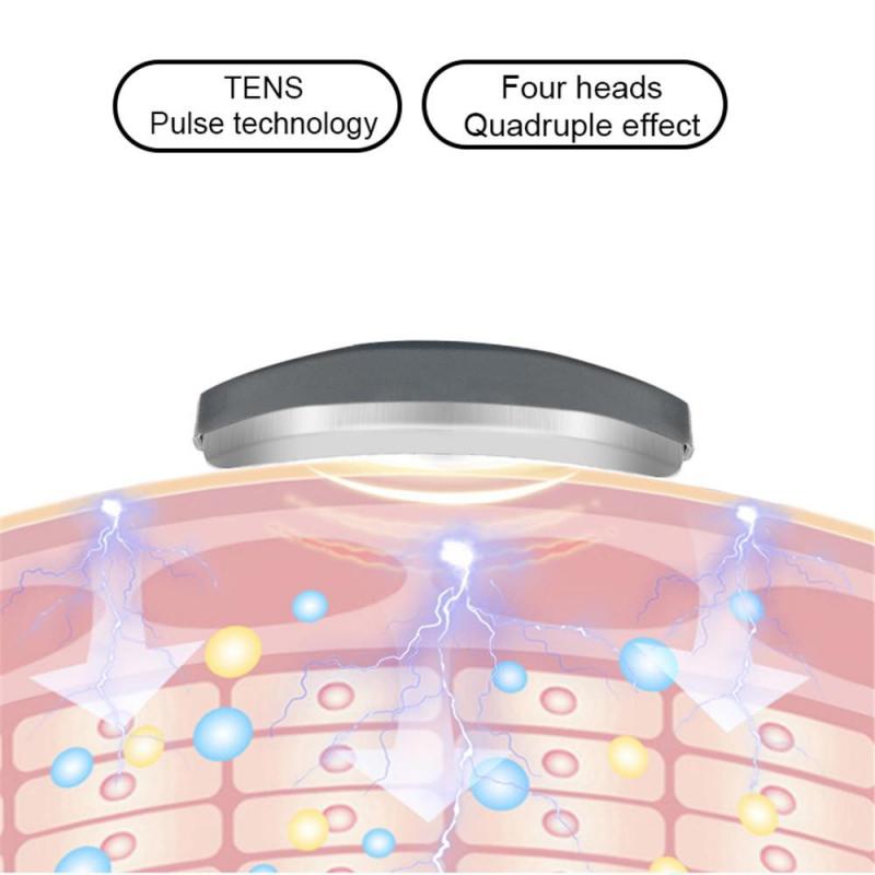 EMS Electric Neck Massager 6 Modes 9 Gears Neck Shoulder Massage Wireless Cervical Spine Massager Heating Physiotherapy