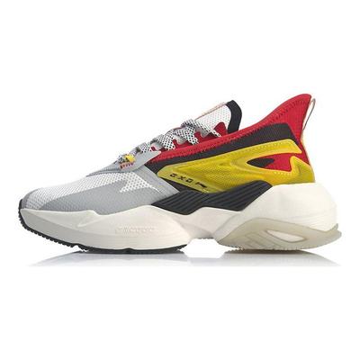 Li Ning супер легкие дышащие нескользящие повседневные туфли женские кроссовки Cinnabar-Red AGLQ028-1