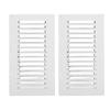 2PCS Air Venting Panel Covers 316 Stainless Steel 15 Slots Rectangular Louvered Air Vent for Ship Yatch