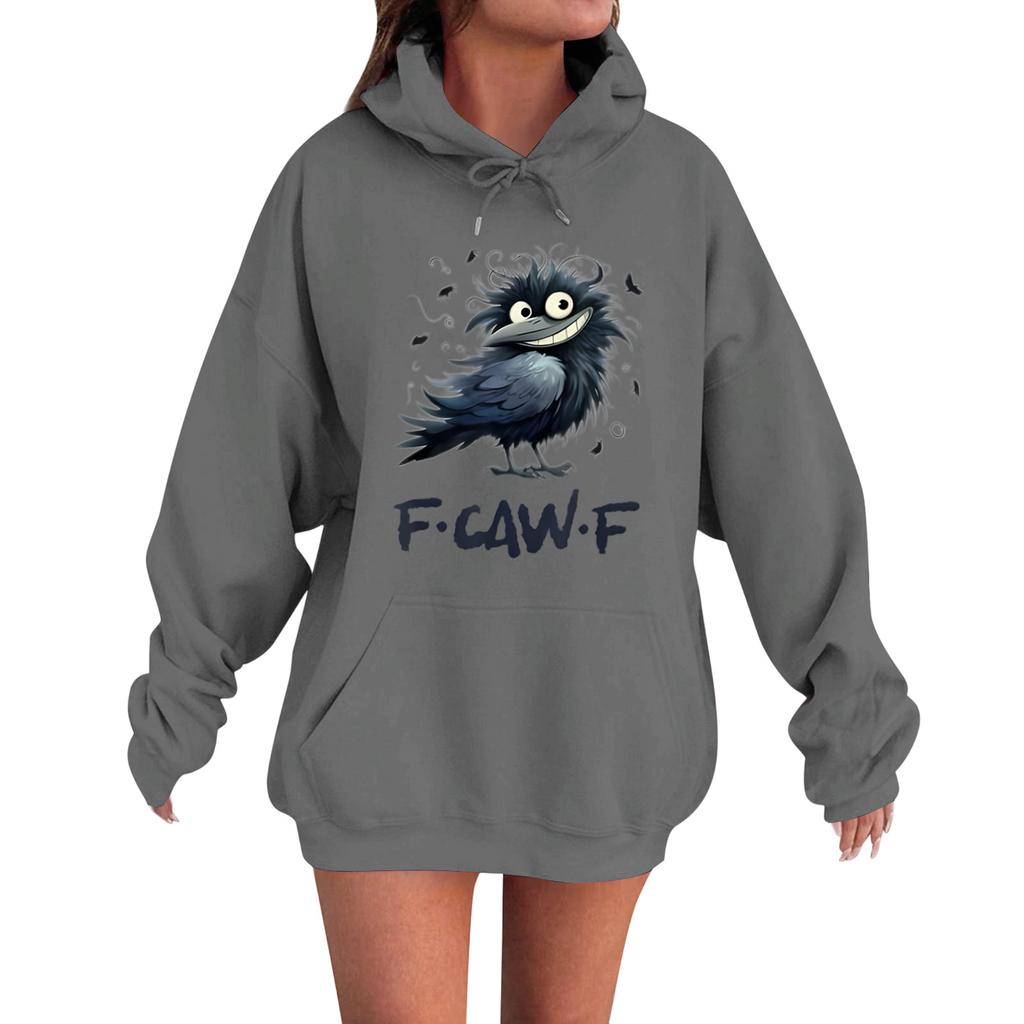 Women's Fashion Casual Long Sleeve Loose Printed Sweatshirt