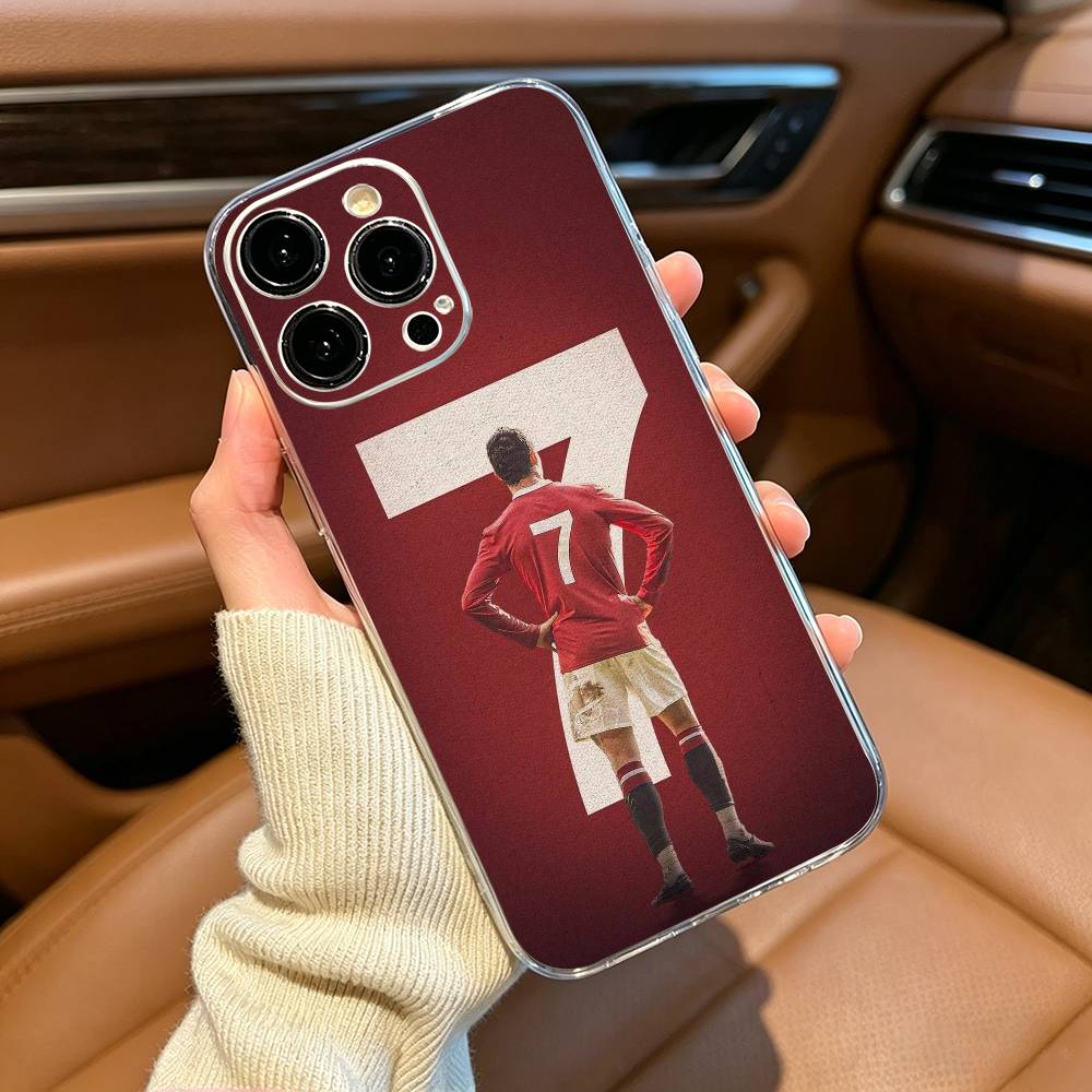 Чехол для телефона C-R-7 R-Роналду для iPhone17,16,15,14,13,12,11 ,Pro Max,16/15/14 Plus Прозрачный чехол
