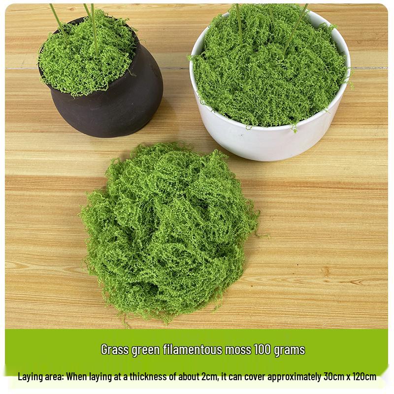 Искусственный мох, шелковистая трава, газон для ландшафтного дизайна и декора