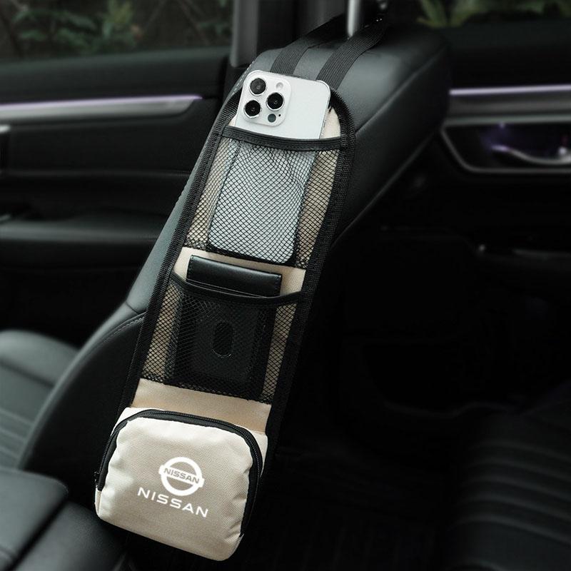wskpa9 Multi-Pocket Car Seat Organizer Car Seat Back Side Hanging Bag For Nissan Rogue Pathfinder X-Trail GTR Note Qashqai Juke Patrol