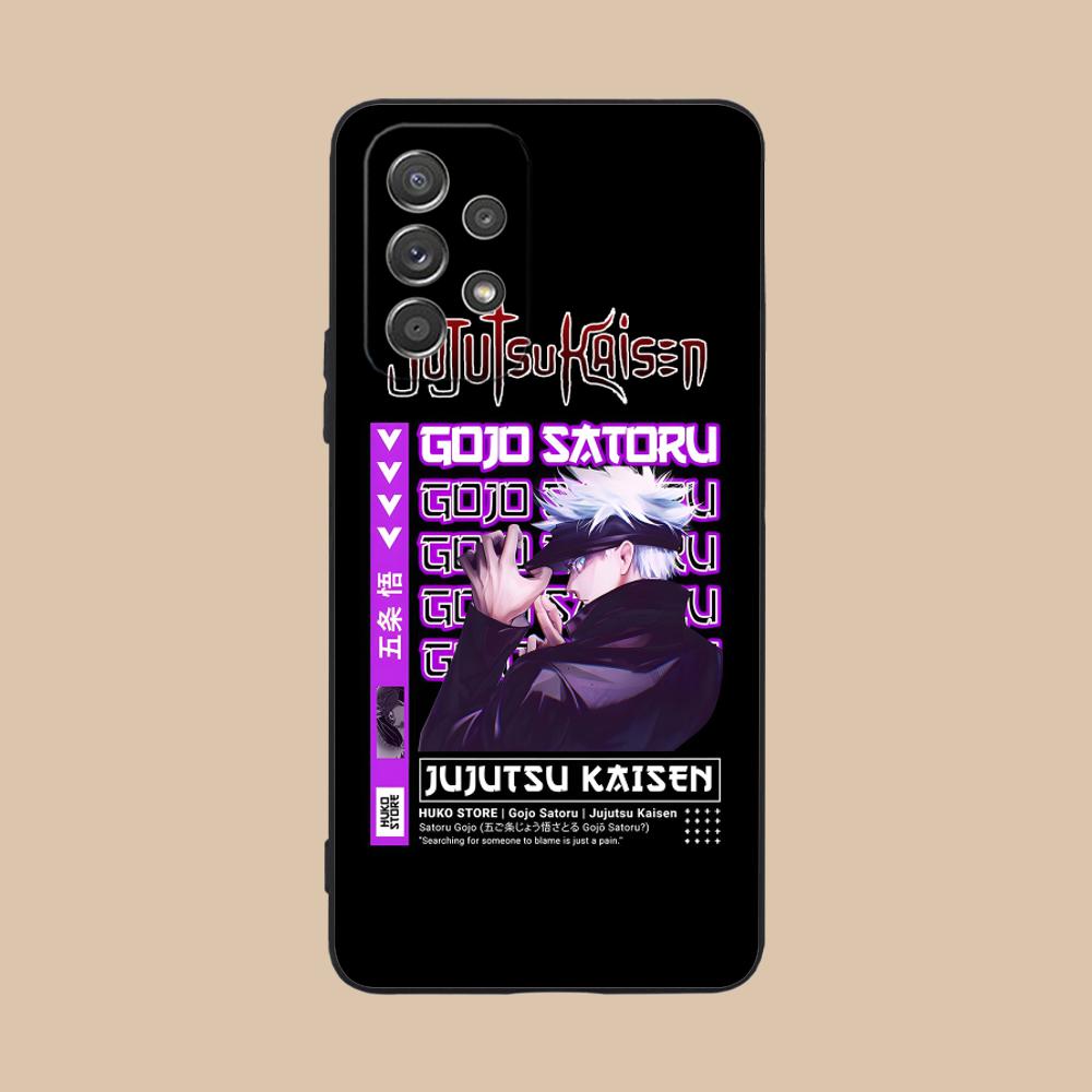 Чехол для телефона Jujutsu Kaisen Сатору Годжо для Samsung Galaxy A56 55 54 53 52 51 36 35 34 23 16 15 5G Цветной чехол Роскошный чехол