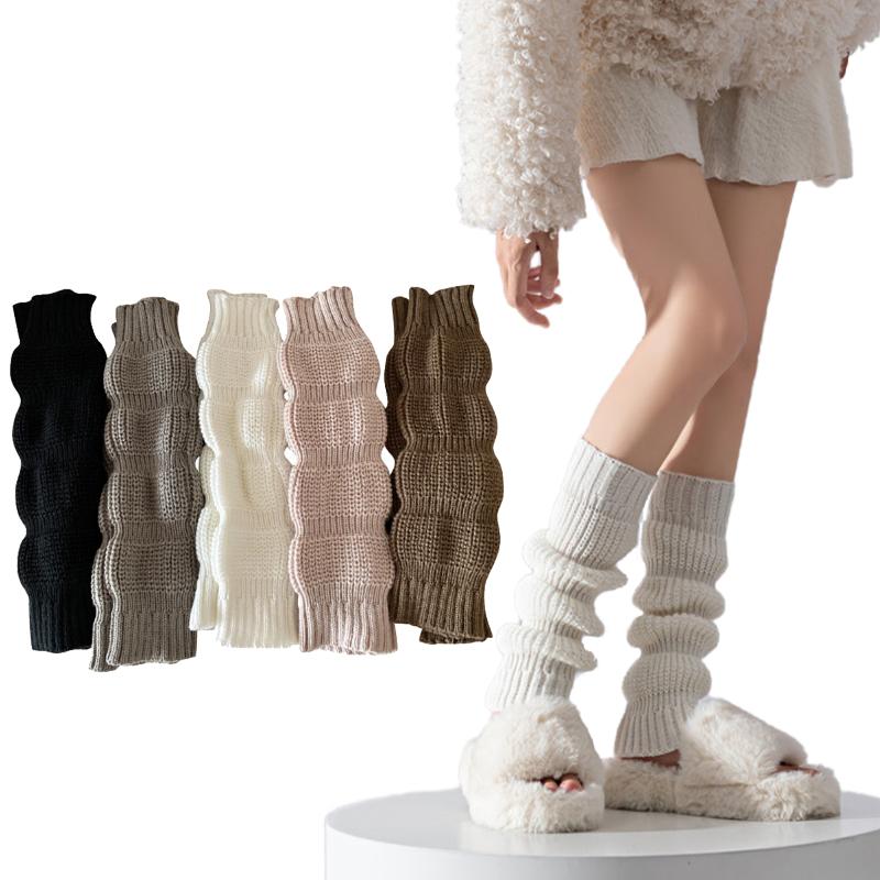 1 пара носков-фонариков, ворсовые носки, трикотажные, средняя часть, сохраняющие тепло, манжеты для ботинок