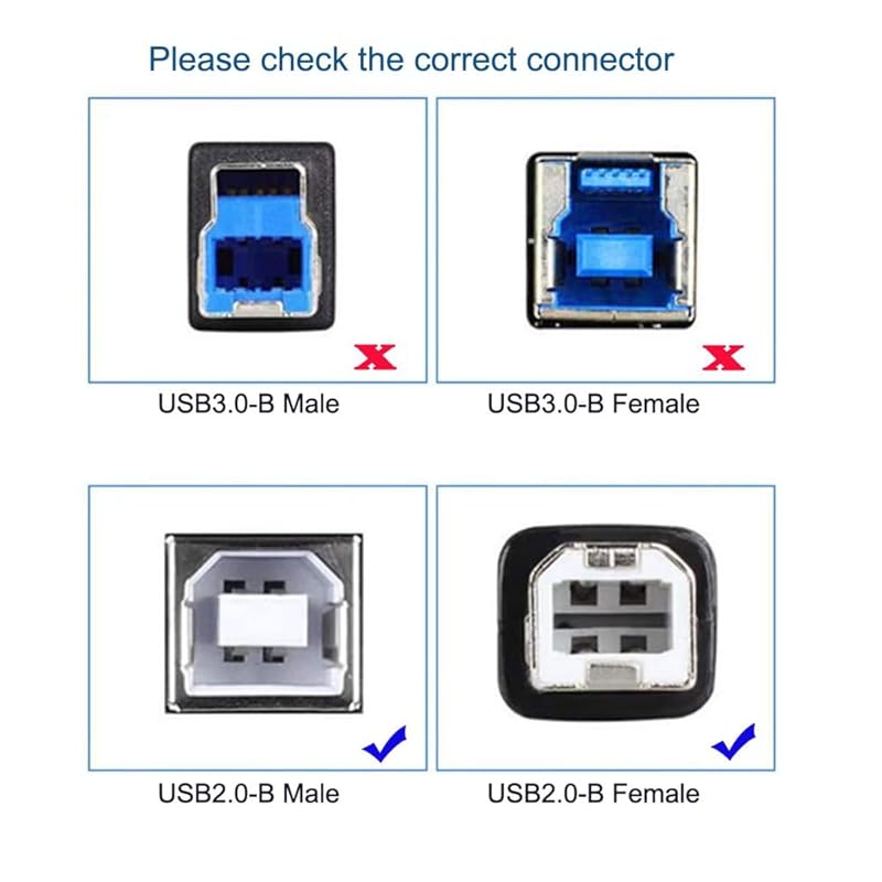Cablecc USB 2.0 9 pin 10 pin motherboard Header to USB standard type B female extension cable with nut for panel mounting