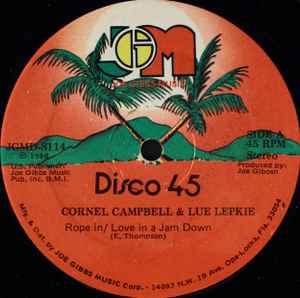 12inch Record CORNELL CAMPBELL LOUIE LEPKIE J Rope In Love In A Jamdown Love JGMD8114 Joe Gibbs Music 1980 US Reggae Ska Dub Used