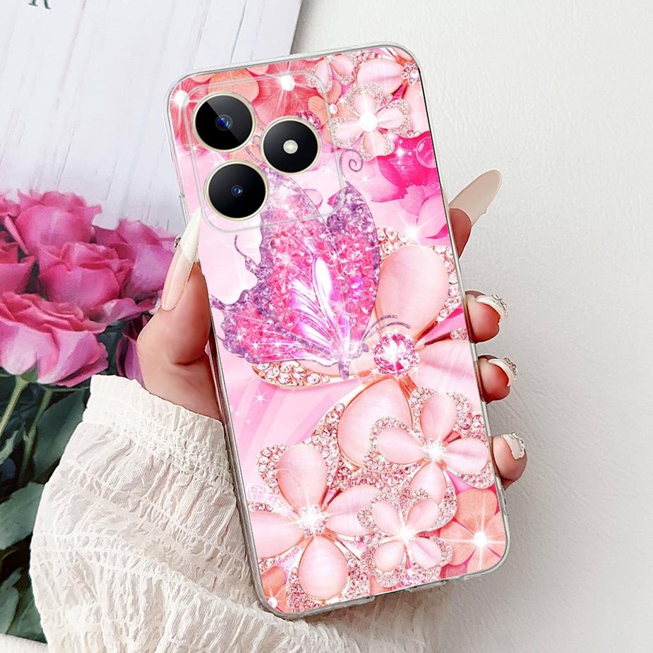 For Realme Note 50 Case RMX3834 Cute Cat Painted Cover Clear Silicone Soft TPU Phone Case For Realme Note 50 Note50 Fundas Coque