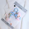 Mini Doll Keychain Cartoon Cute Three-Dimensional Doll Pendant Backpack Decoration Accessories Car Key Ring Gifts