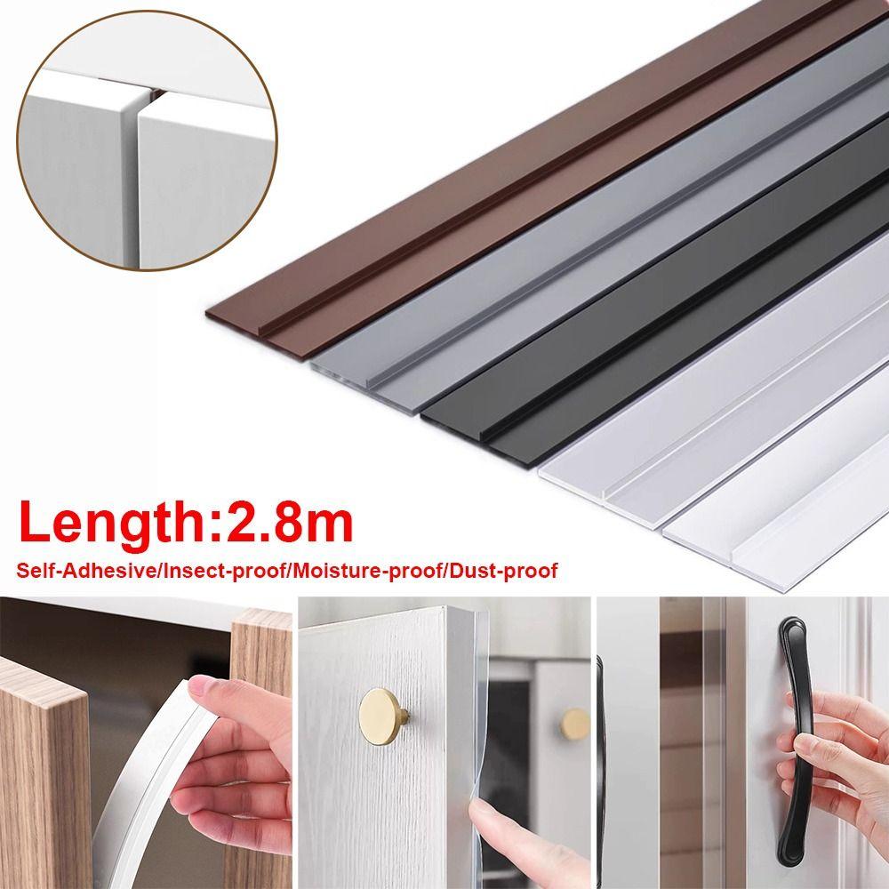 Self-Adhesive Cabinet Door Dust Strips TPE Gap Filling Strip New Blackout Strip Insect-proof