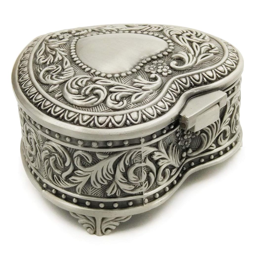 Музыкальная шкатулка, тисненая металлическая музыкальная шкатулка с механизмом в форме Happy, 18-клапанная, позолоченная (сердце 1, песня День рождения)