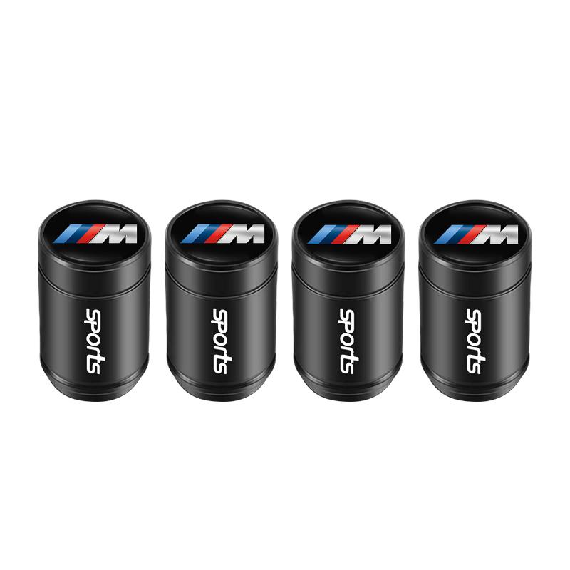 BBIZ5 4Pcs Car Wheel Tire Air Valve Caps Stem Cover with Color Brand Logo For BMW X1 X3 X5 F31 F30 F10 F11 E70 F25 F01 F02 F26 F23 F45