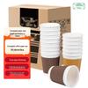 Fangcaodi 280ml 3-Layer Corrugated Disposable Coffee Cups (60-count)