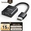 Shanze HDMI To VGA Cable Converter HD Video Adapter (Black, Round Cord HHV07)
