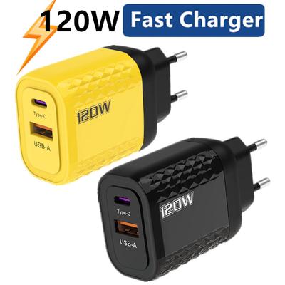 PD быстрая зарядка 120 Вт тип C QC 3.0 быстрое зарядное устройство настенный адаптер для iPhone iPad Xiaomi Redmi Samsung Oneplus EU/US/UK вилка