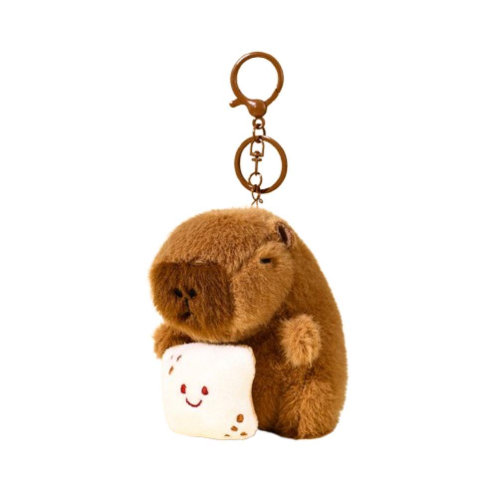 Bag Hanging Capybara Key Pendant Stuffed Animals Plush Toy Doll Kawaii Capybara Keychain Couple