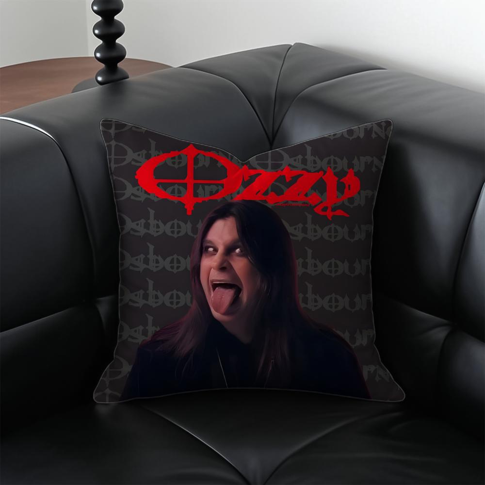 singer rock OOzzy OOsbourne Cushion Cover Pillow Case Antidustmite Invisible zipper silky plush cushion