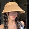 Большие поля защита от солнца соломенная шляпа с открытым верхом детская летняя для улицы путешествий отпуска шляпа от солнца универсальная для лица маленькая шляпа от солнца
