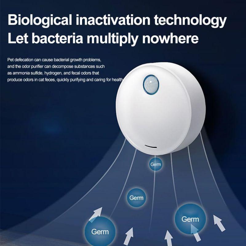 Умный очиститель запаха домашних животных для кошачьего туалета, дезодорант для удаления запаха, автоматический очиститель воздуха для туалета для домашних животных, дезодорант для кошачьего туалета, инструмент для очистки