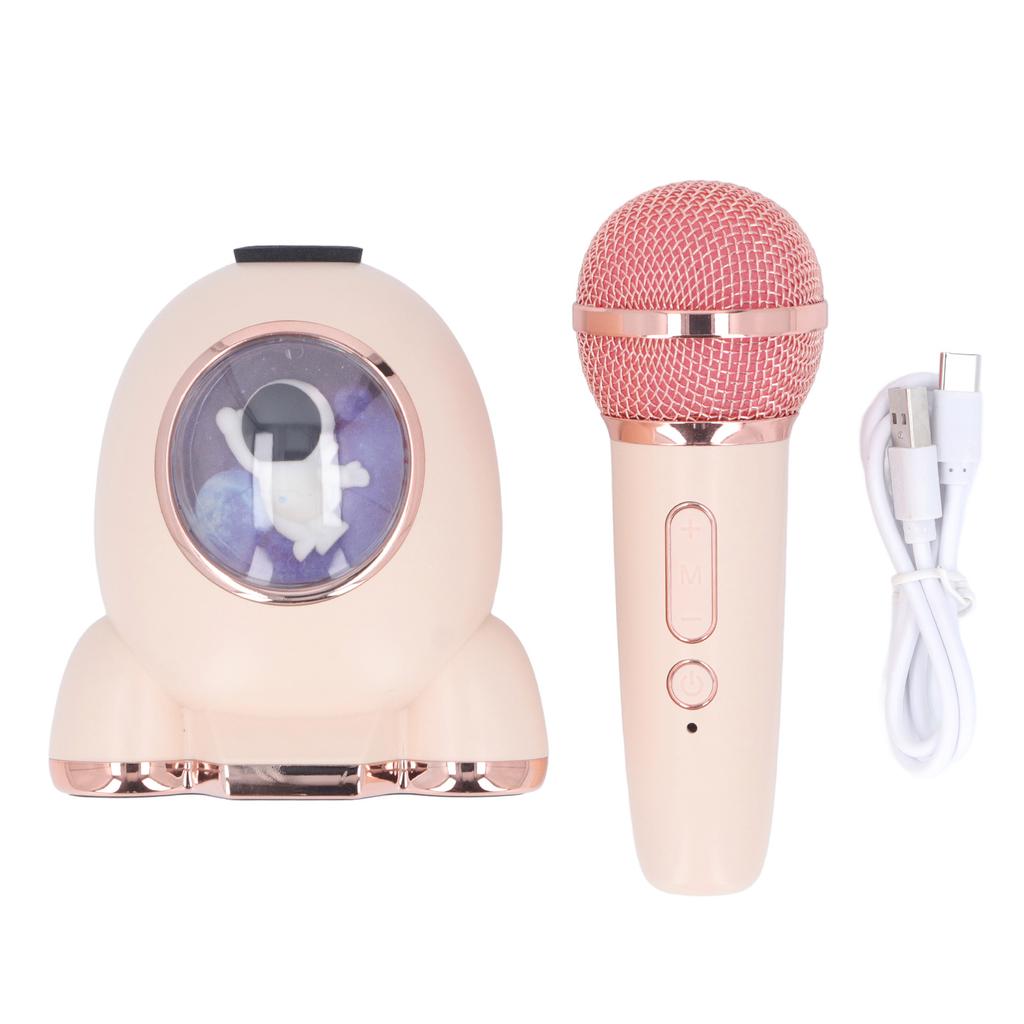 Детская беспроводная караоке-машина в форме капсулы, с чистым качеством звука, Bluetooth-динамик с микрофоном