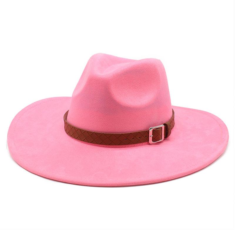 Замшевая шляпа в стиле джаз с большими полями, модная шляпа для леди и джентльмена, вечеринка, банкет, пальто, подходящая шляпа