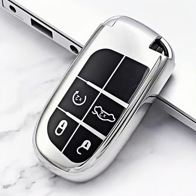 Новый чехол для ключа-пульта из ТПУ для Jeep Grand Cherokee Renegade Dodge Charger Challenger Durango Journey Fiat Freemont Аксессуары