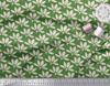 Soimoi Зеленый японский креп-сатин ткань художественный цветочный декор ткань напечатанный метр 42 дюйма