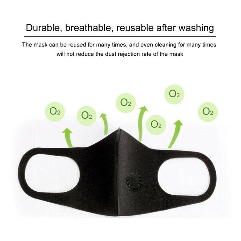 1 шт., очищающая воздух маска для лица, противопылевой фильтр для рта, маски, моющийся респиратор