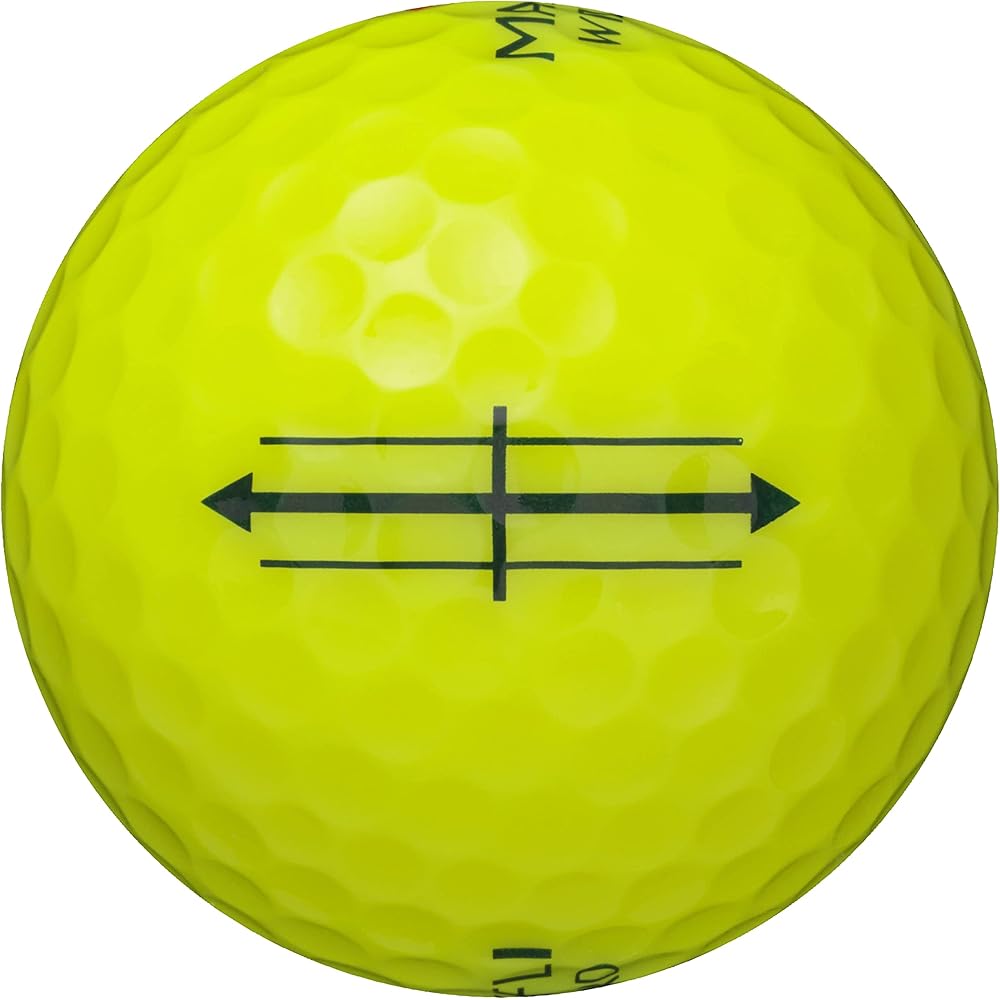 Мячи для гольфа Dunlop Maxfli Wizard Модель 2021 Желтые Упаковка 24 шт.
