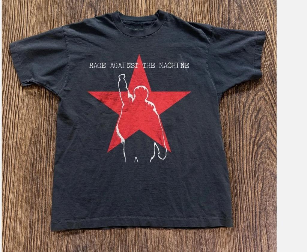 Унисекс футболка Rage Against the Machine Унисекс черная футболка Размер S-5XL репринт