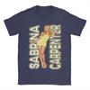 Мужская футболка Sabrina Carpenter  Одежда из чистого хлопка Уникальная футболка с коротким рукавом и круглым вырезом Идея для подарка Футболка