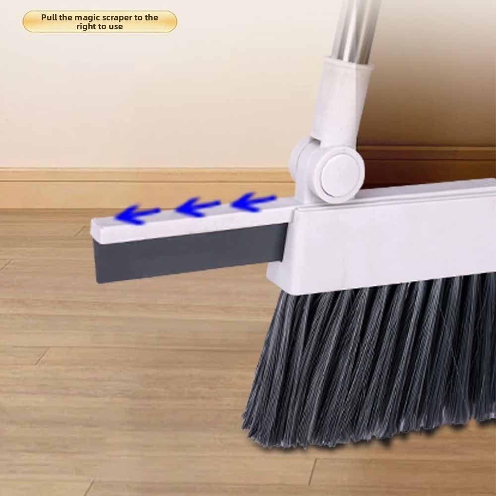 3-in-1 Broom Dustpan Set Long Handle Dustpan Combination Durable Floor Brush Living Room