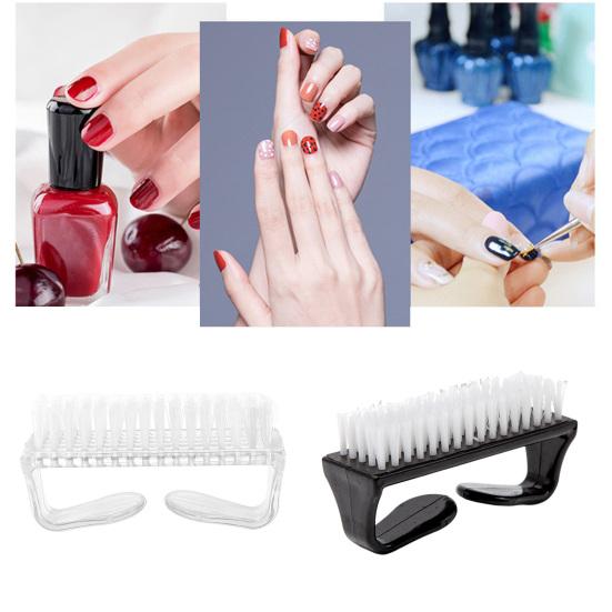 4 шт. Щеточки для чистки ногтей с мягкой щетиной и ручкой для чистки ногтей